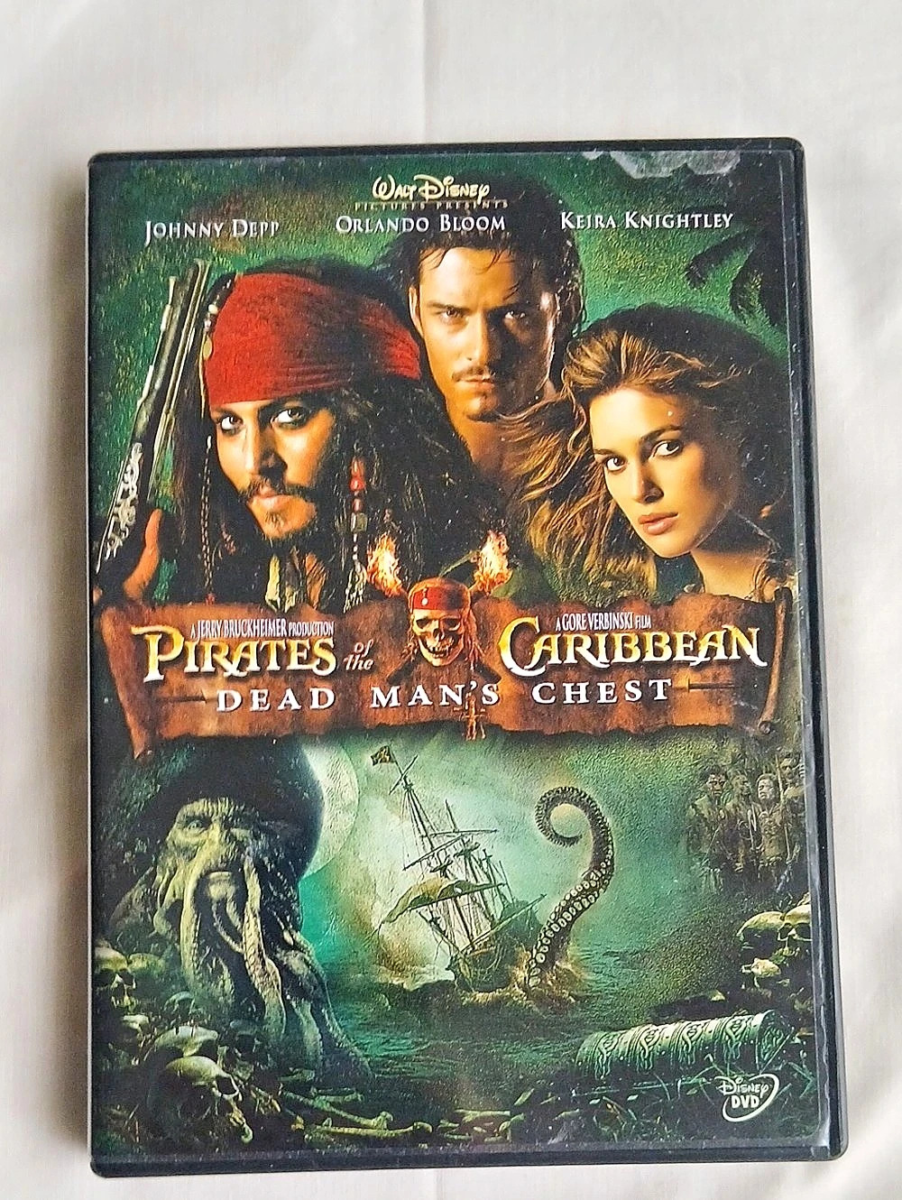Disney Pirates of the Caribbean: Dead Man's Chest DVD Movie Case